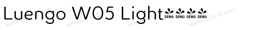 Luengo W05 Light字体转换 Luengo W05 Light字体转换